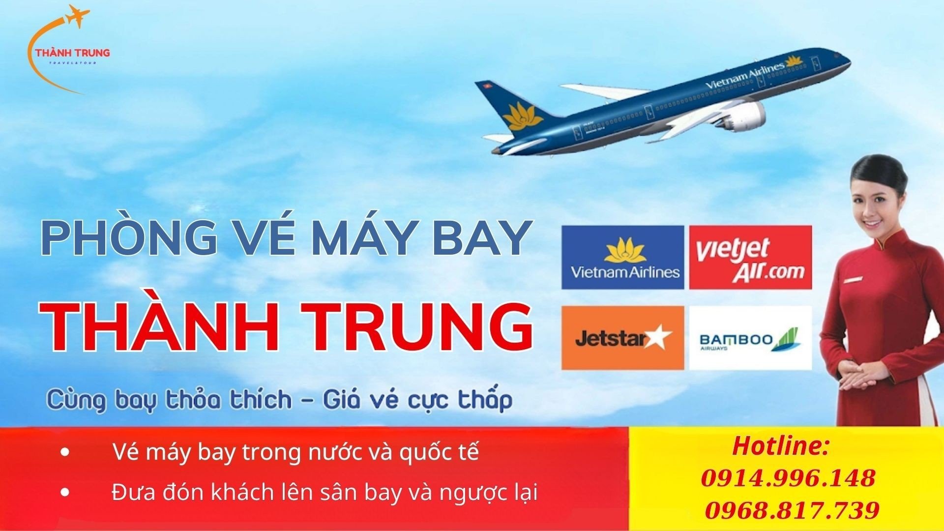 Phòng vé máy bay Thành Trung Thanh Hóa