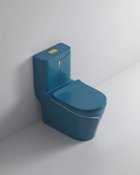 Bồn cầu liền khối màu sắc theo phong thủy Ms 616