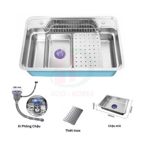 Chậu rửa bát bán nguyệt Sunnest