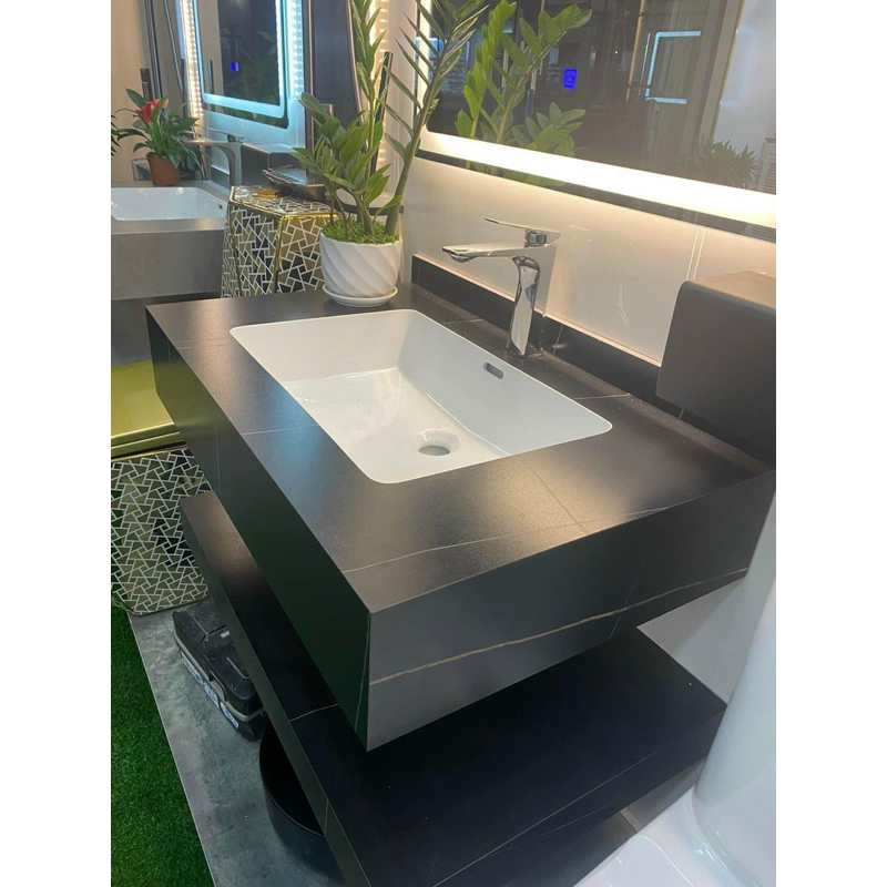 Bàn đá 2 tầng tràn viền MS 06