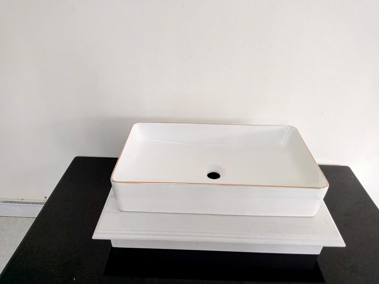 Chậu đặt bàn rửa mặt hinhg chữ nhật