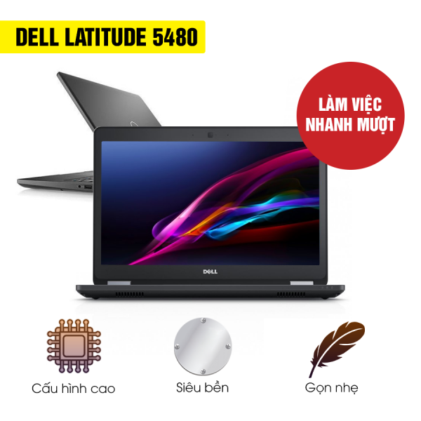 Laptop Cũ Dell Latitude E5480 - Intel Core i5 7300u ram 8gb ổ ssd 256gb màn 14 ich dull hd