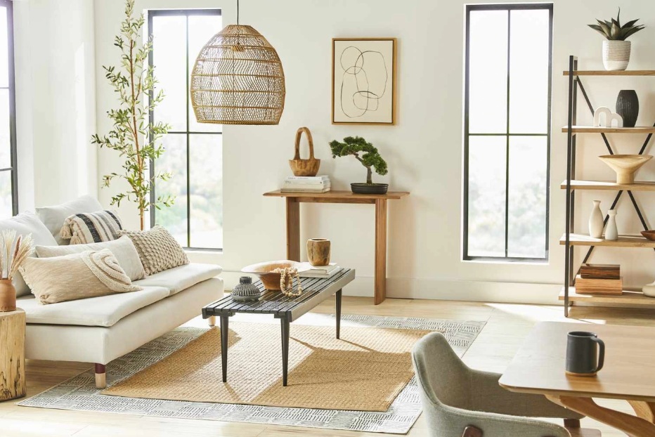 Xu hướng phòng khách 2026: Phong cách Japandi tái xuất