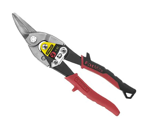 Kéo cắt tôn MAXSTEEL mũi cong trái cán đỏ 10&quot;/254mm Stanley 14-562