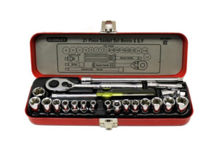 Bộ khẩu hệ 1/4" 6 cạnh 5-13mm và 3/16-1/2" Stanley 89-507