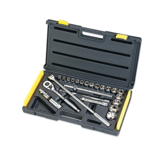 Bộ khẩu hệ 1/2&quot; 6 cạnh 25 chi tiết 10-32mm Stanley 86-589