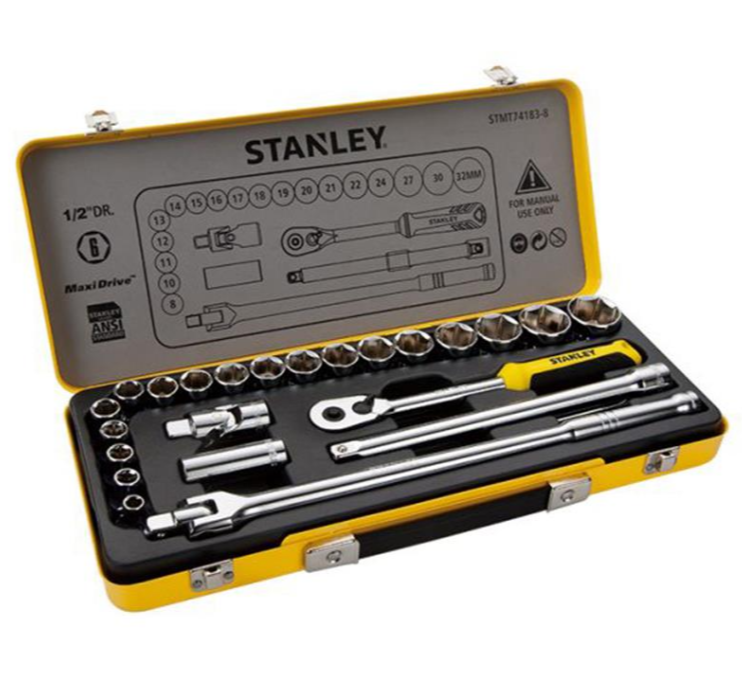 Bộ tuýp 1/2&quot; Stanley STMT74183-8 24 chi tiết 8~32mm