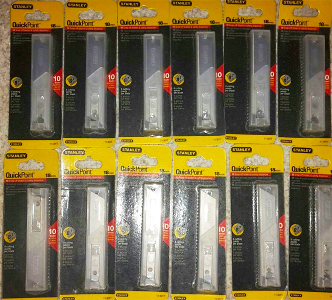 Lưỡi cắt Stanley 11-301T 18mm