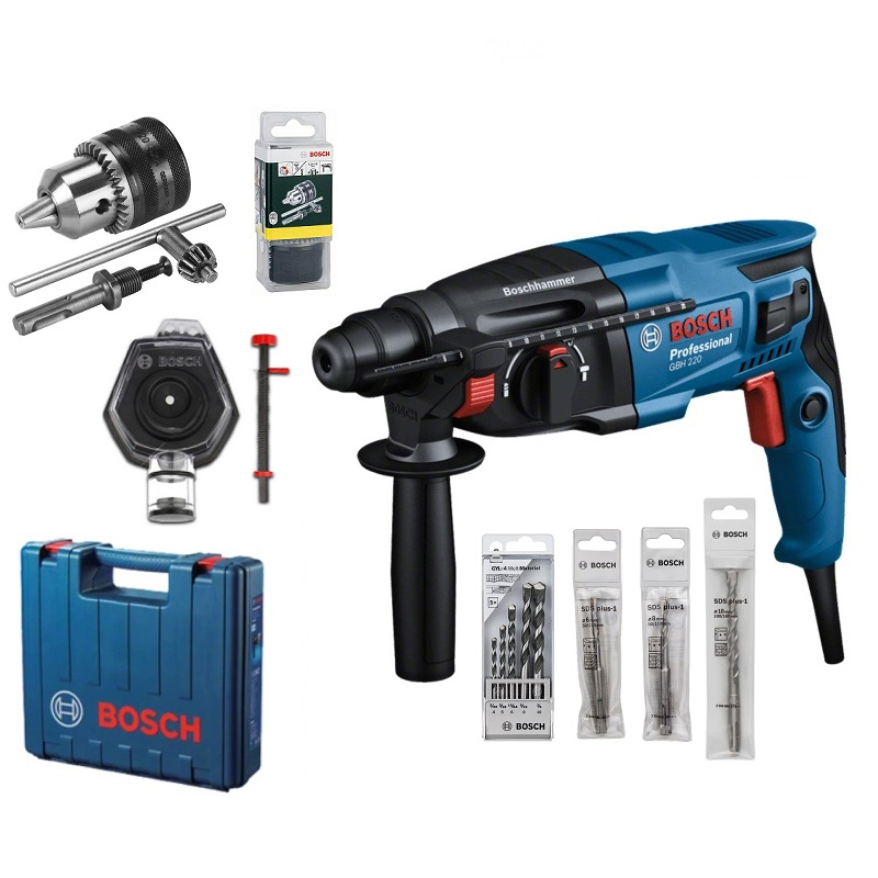 Máy khoan búa GBH 220 (kèm phụ kiện)