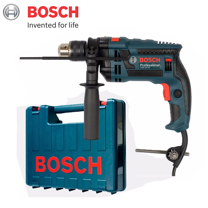 Máy khoan động lực điện BOSCH GSB 16 RE 750W (Valy Nhựa)
