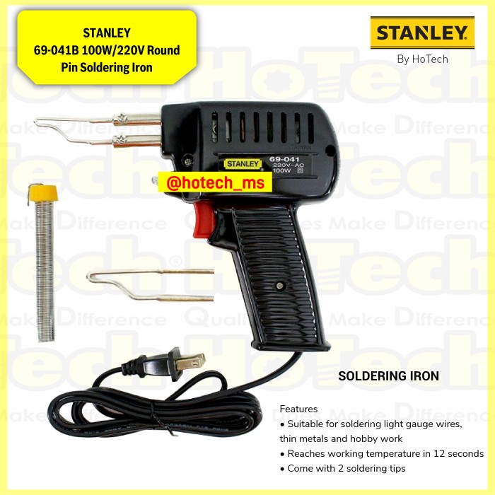 Mỏ hàn thiếc 100W/220V Stanley 69-041B