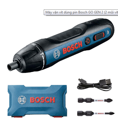 Máy bắt vít Bosch GO Gen 2 (2 mũi vít)